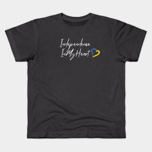 Independence In My Heart Kids T-Shirt